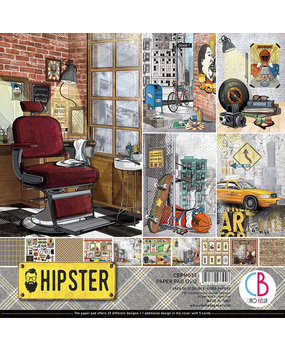 Ciao Bella Papercrafting Hipster 12x12 Inch Paper Pad (CBPM035)