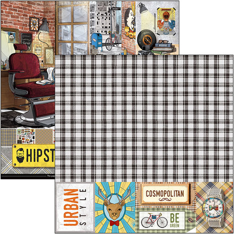 Ciao Bella Papercrafting Hipster 12x12 Inch Paper Pad (CBPM035)