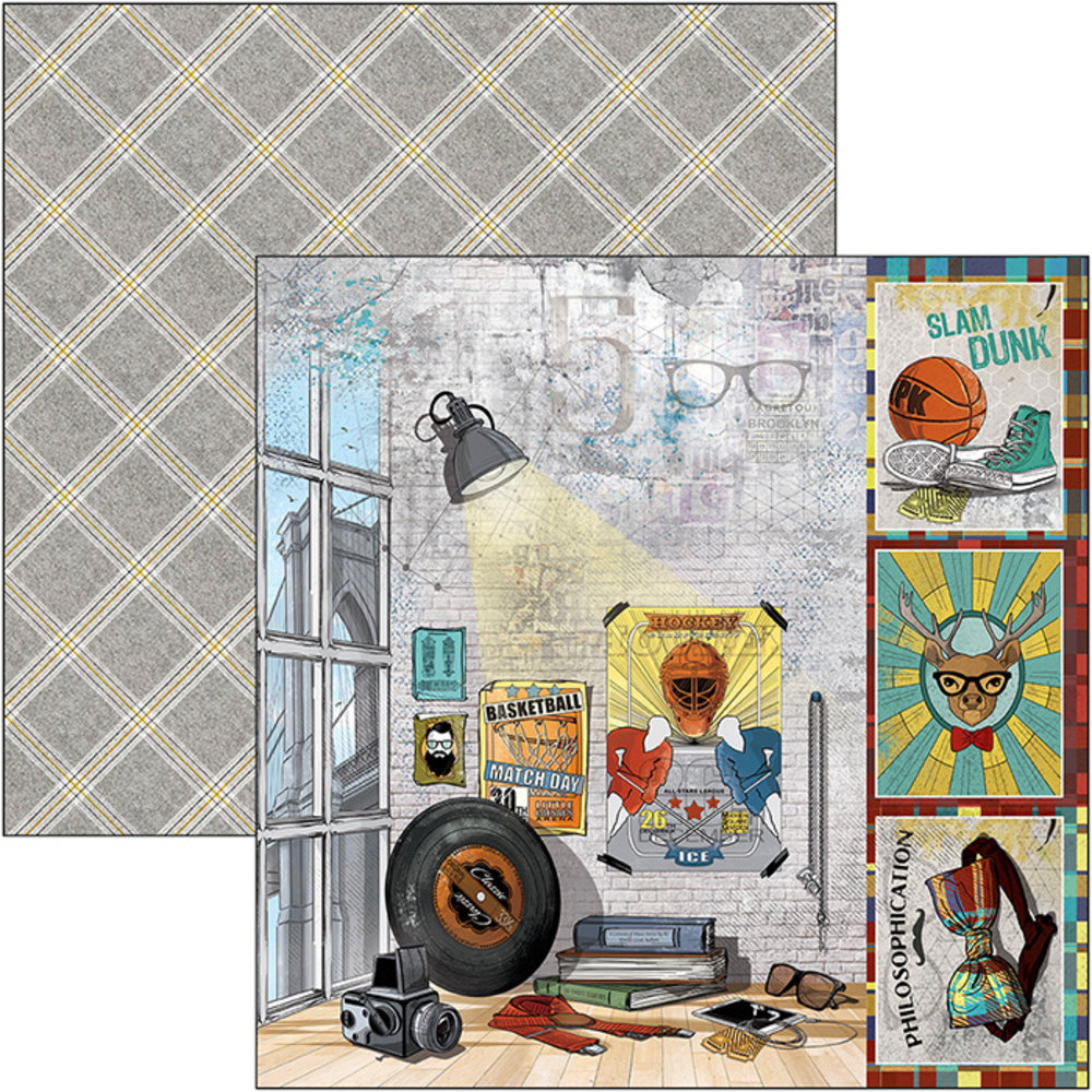 Ciao Bella Papercrafting Hipster 12x12 Inch Paper Pad (CBPM035)