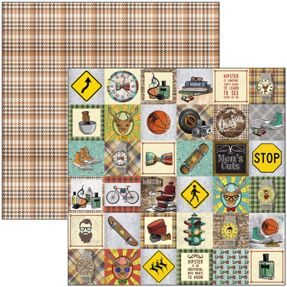 Ciao Bella Papercrafting Hipster 12x12 Inch Patterns Pad (CBT035) Ciao Bella Papercrafting Hipster 12x12 Inch Patterns Pad (CBT035)