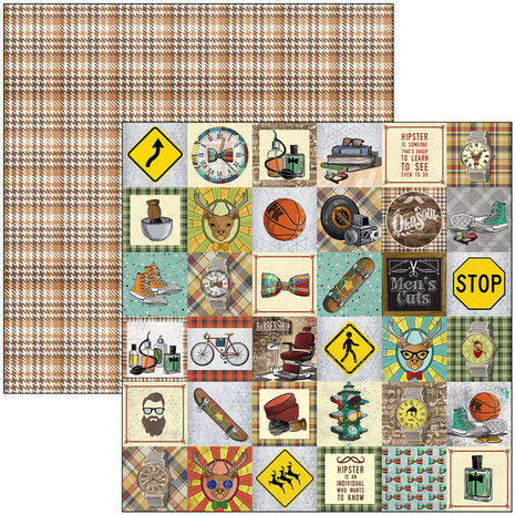 Ciao Bella Papercrafting Hipster 12x12 Inch Patterns Pad (CBT035) Ciao Bella Papercrafting Hipster 12x12 Inch Patterns Pad (CBT035)