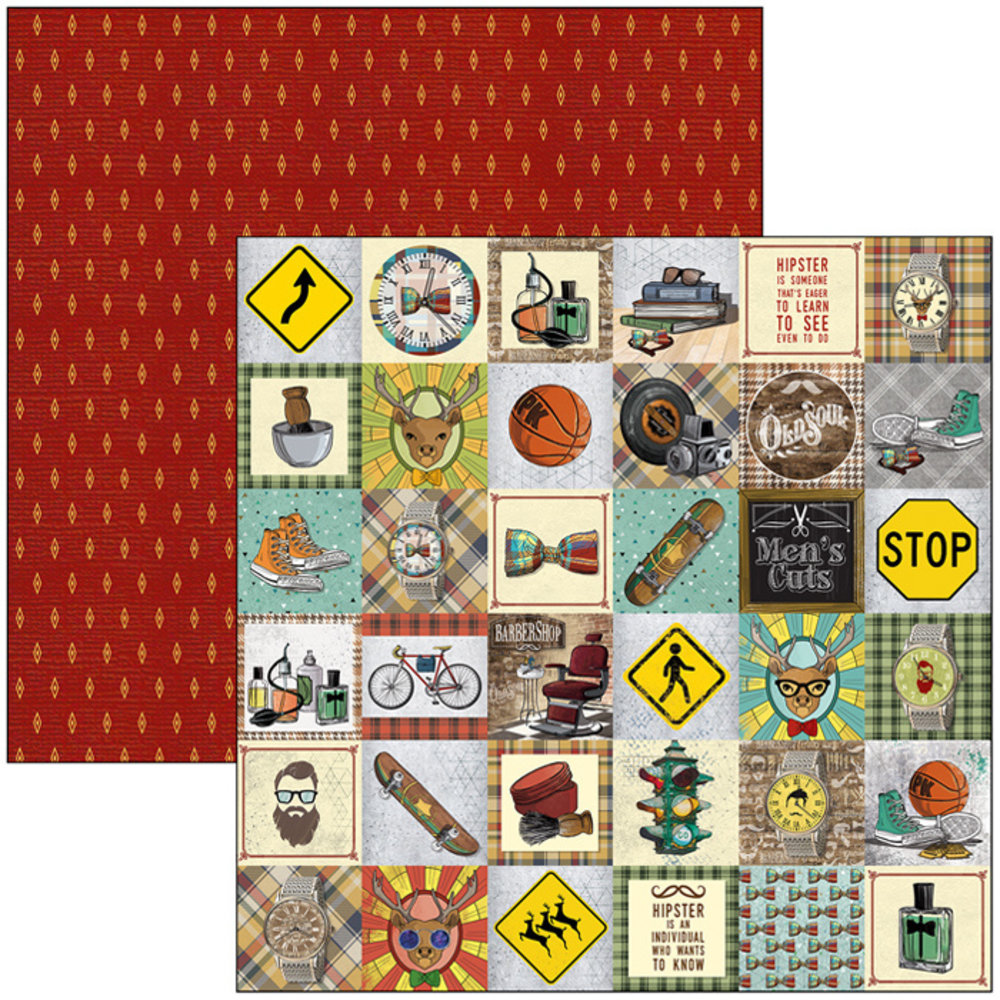 Ciao Bella Papercrafting Hipster 6x6 Inch Paper Pad (CBQ035)