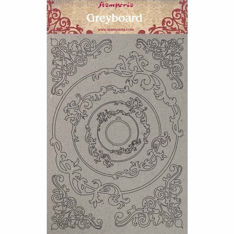 Stamperia Greyboard A4 Frames and Rounds (KLSPDA401) Stamperia Greyboard A4 Frames and Rounds (KLSPDA401)