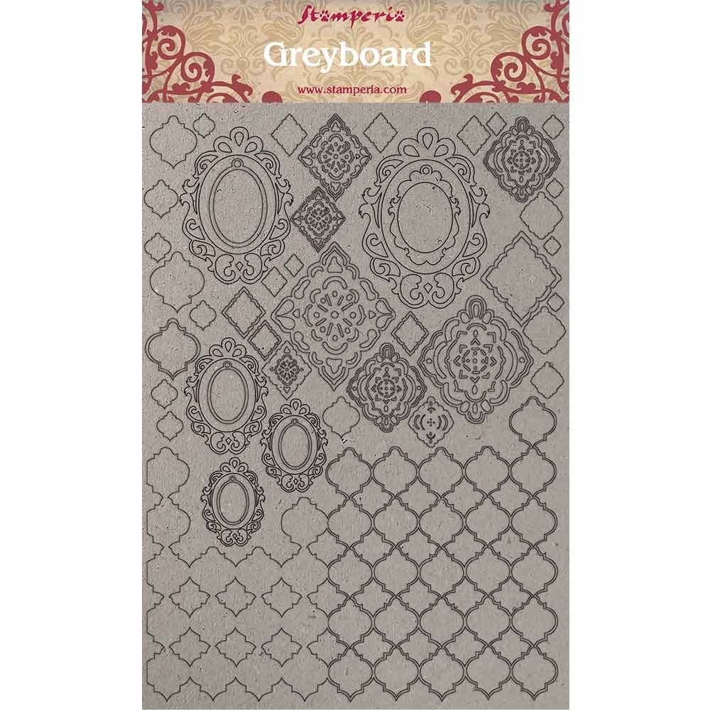 Stamperia Greyboard A4 Wallpaper (KLSPDA403) Stamperia Greyboard A4 Wallpaper (KLSPDA403)