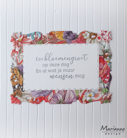 Marianne Design Creatable Anja's Vertical Folding Die Rectangle (LR0608)