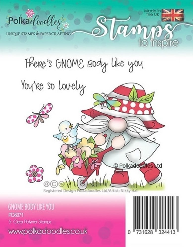 Polkadoodles There's Gnome Body Like You Clear Stamps (PD8071) Polkadoodles There's Gnome Body Like You Clear Stamps (PD8071)