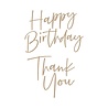 Spellbinders Stylish Script Thank You and Happy Birthday Hot Foil Plates (GLP-190) Spellbinders Stylish Script Thank You and Happy Birthday Hot Foil Plates (GLP-190)