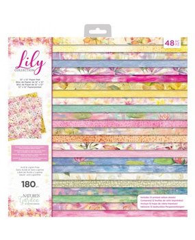 Crafter's Companion Lily 12x12 Inch Paper Pad (NG-LILY-PAD12) Crafter's Companion Lily 12x12 Inch Paper Pad (NG-LILY-PAD12)