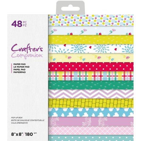 Crafter's Companion Pop Up Boxes 8x8 Inch Paper Pad (CC-PAD8-POPB)