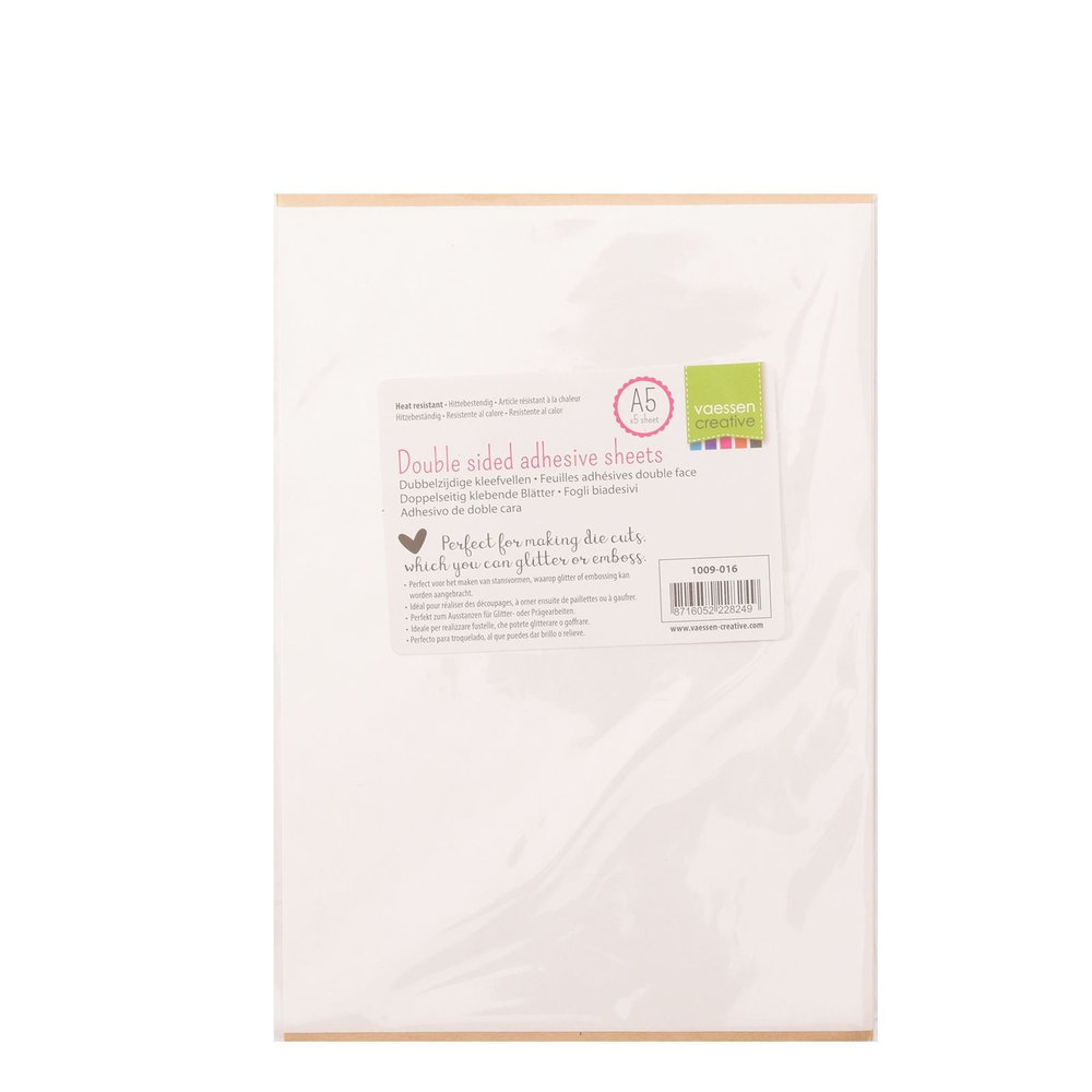 Vaessen Creative Dubbelzijdige Kleefvellen A5 5pcs (1009-016) Vaessen Creative Dubbelzijdige Kleefvellen A5 5pcs (1009-016)