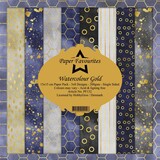 Paper Favourites Watercolour Gold 6x6 Inch Paper Pack (PF132)