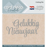 Card Deco Snijmal Gelukkig Nieuwjaar (CDECD0036)