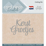 Card Deco Snijmal Kerst Groetjes (CDECD0037)
