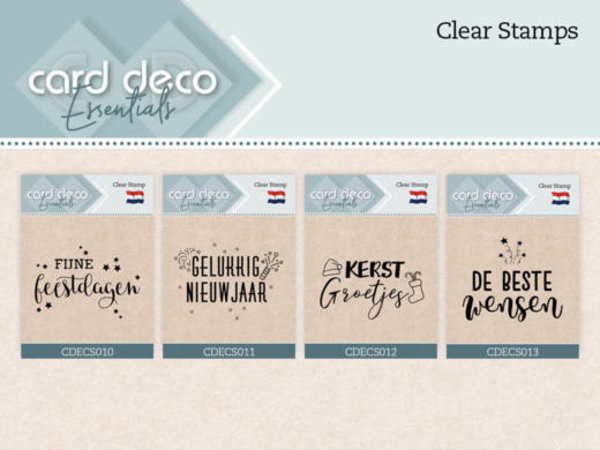 Card Deco Clear Stamp Gelukkig Nieuwjaar (CDECS011)