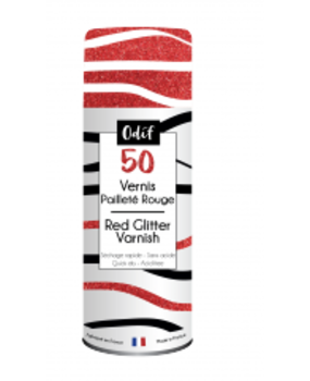 Odif Glitter Varnish 50 Red (125ml) (43610) Odif Glitter Varnish 50 Red (125ml) (43610)