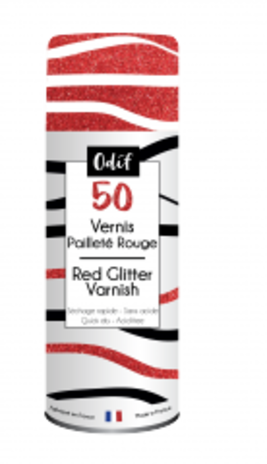 Odif Glitter Varnish 50 Red (125ml) (43610) Odif Glitter Varnish 50 Red (125ml) (43610)