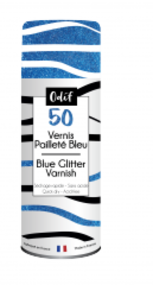 Odif Glitter Varnish 50 Blue (125ml) (43622) Odif Glitter Varnish 50 Blue (125ml) (43622)