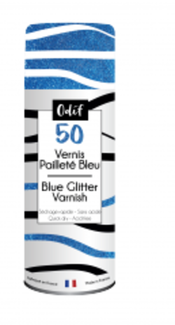 Odif Glitter Varnish 50 Blue (125ml) (43622) Odif Glitter Varnish 50 Blue (125ml) (43622)