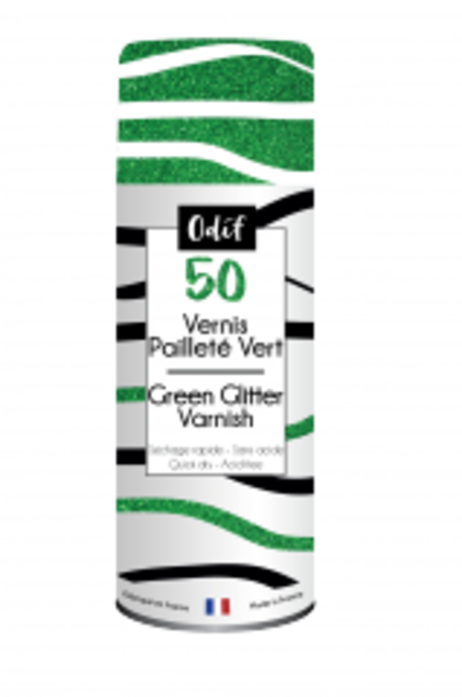 Odif Glitter Varnish 50 Green (125ml) (43611) Odif Glitter Varnish 50 Green (125ml) (43611)