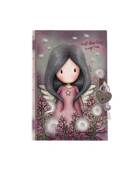 Gorjuss Lockable Journal With Heart Shaped Lock Little Wings (815GJ06)