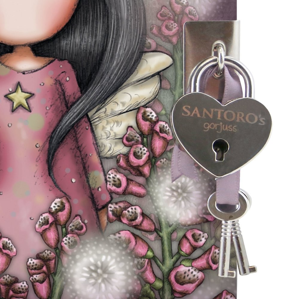 Gorjuss Lockable Journal With Heart Shaped Lock Little Wings (815GJ06)