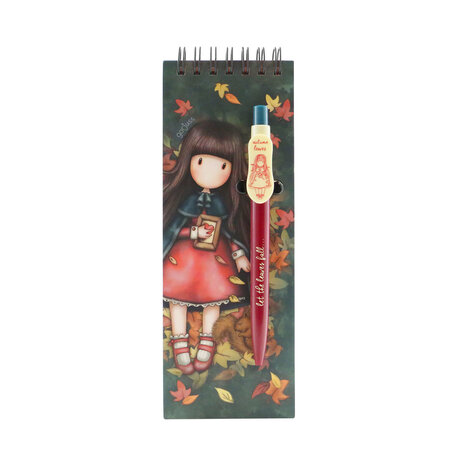 Gorjuss Jotter Pad With Pen Autumn Leaves (799GJ14) Gorjuss Jotter Pad With Pen Autumn Leaves (799GJ14)