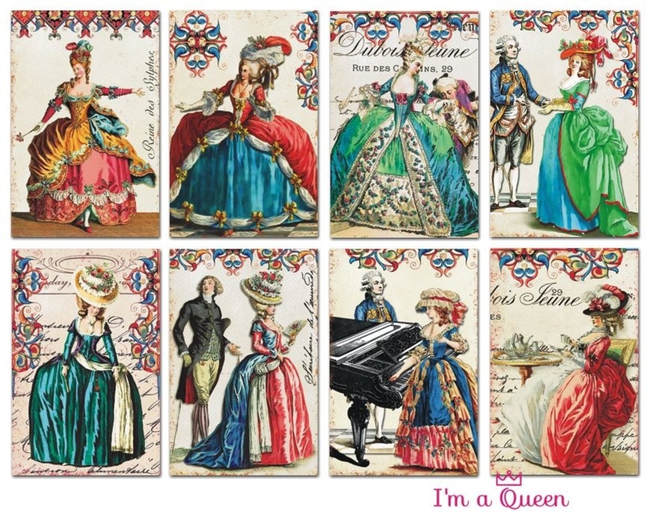 Decorer I'm a Queen Paper Pack (7x10,8cm) (DECOR-M75)