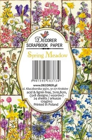 Decorer Spring Meadow Paper Pack  (7x10,8cm) (DECOR-M77) Decorer Spring Meadow Paper Pack  (7x10,8cm) (DECOR-M77)