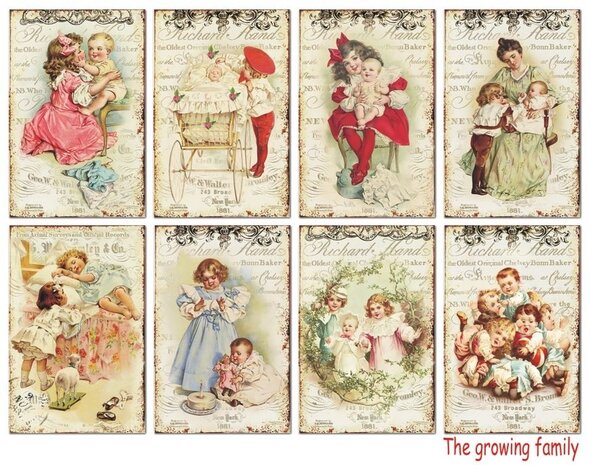 Decorer The Growing Family Paper Pack  (7x10,8cm) (DECOR-M79)