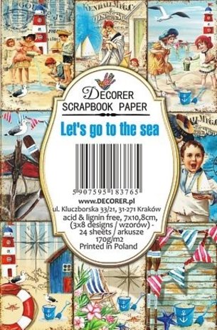 Decorer Let's Go To The Sea Paper Pack  (7x10,8cm) (DECOR-M80) Decorer Let's Go To The Sea Paper Pack  (7x10,8cm) (DECOR-M80)