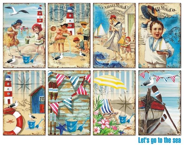 Decorer Let's Go To The Sea Paper Pack  (7x10,8cm) (DECOR-M80) Decorer Let's Go To The Sea Paper Pack  (7x10,8cm) (DECOR-M80)