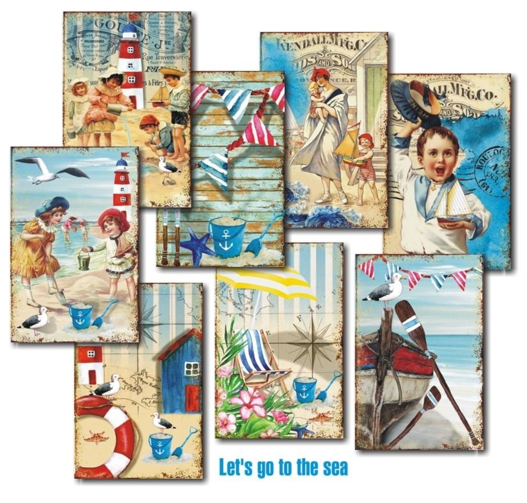 Decorer Let's Go To The Sea Paper Pack  (7x10,8cm) (DECOR-M80) Decorer Let's Go To The Sea Paper Pack  (7x10,8cm) (DECOR-M80)