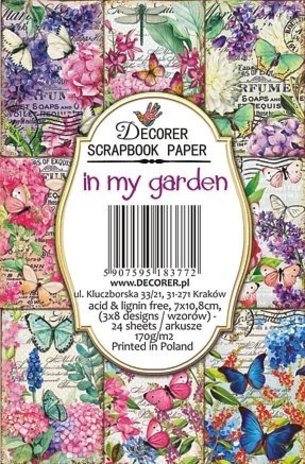 Decorer In My Garden Paper Pack (7x10,8cm) (DECOR-M82) Decorer In My Garden Paper Pack (7x10,8cm) (DECOR-M82)