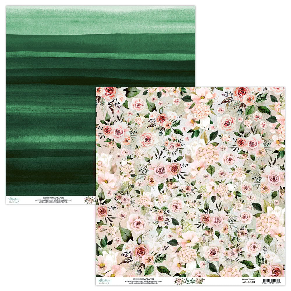 Mintay Lady 12x12 Inch Scrapbooking Paper Set (MTLAD07) Paperpads.nl