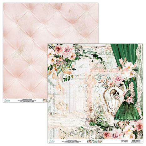 Mintay Lady 12x12 Inch Scrapbooking Paper Set (MT-LAD-07) Mintay Lady 12x12 Inch Scrapbooking Paper Set (MT-LAD-07)
