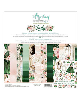 Mintay Lady 12x12 Inch Scrapbooking Paper Set (MT-LAD-07) Mintay Lady 12x12 Inch Scrapbooking Paper Set (MT-LAD-07)