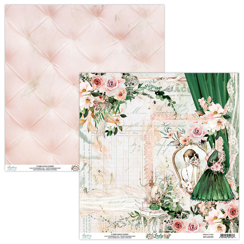 Mintay Lady 6x6 Inch Scrapbooking Paper Pad (MT-LAD-08) Mintay Lady 6x6 Inch Scrapbooking Paper Pad (MT-LAD-08)