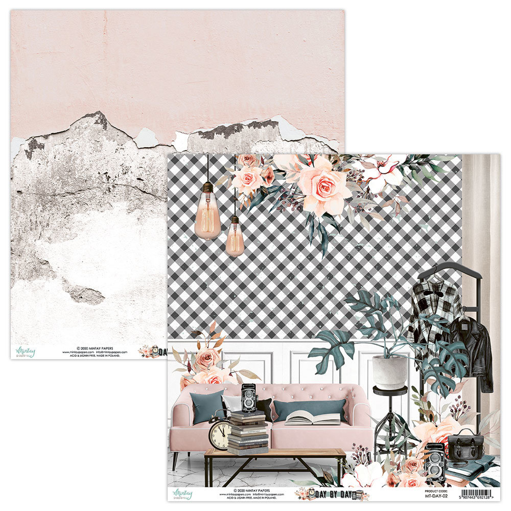 Mintay Day By Day 6x6 Inch Scrapbooking Paper Pad (MT-DAY-08)