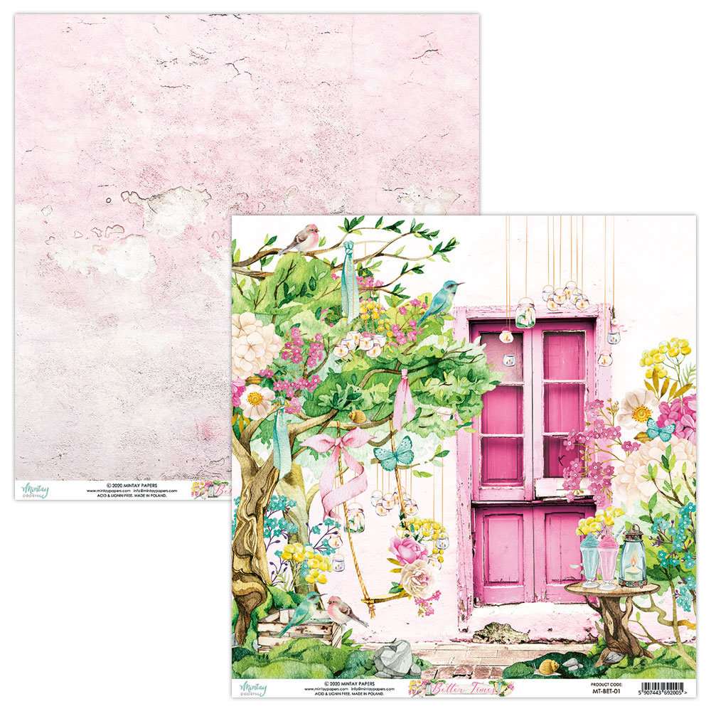 Mintay Better Times 12x12 Inch Scrapbooking Paper Set (MT-BET-07) Mintay Better Times 12x12 Inch Scrapbooking Paper Set (MT-BET-07)