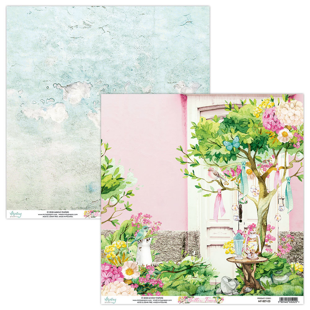 Mintay Better Times 12x12 Inch Scrapbooking Paper Set (MT-BET-07) Mintay Better Times 12x12 Inch Scrapbooking Paper Set (MT-BET-07)