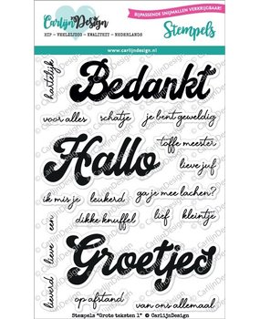 Carlijn Design Clear Stamps Grote Teksten 1 (CDST0049)