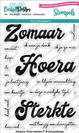 Carlijn Design Clear Stamps Grote Teksten 2 (CDST0050) Carlijn Design Clear Stamps Grote Teksten 2 (CDST0050)