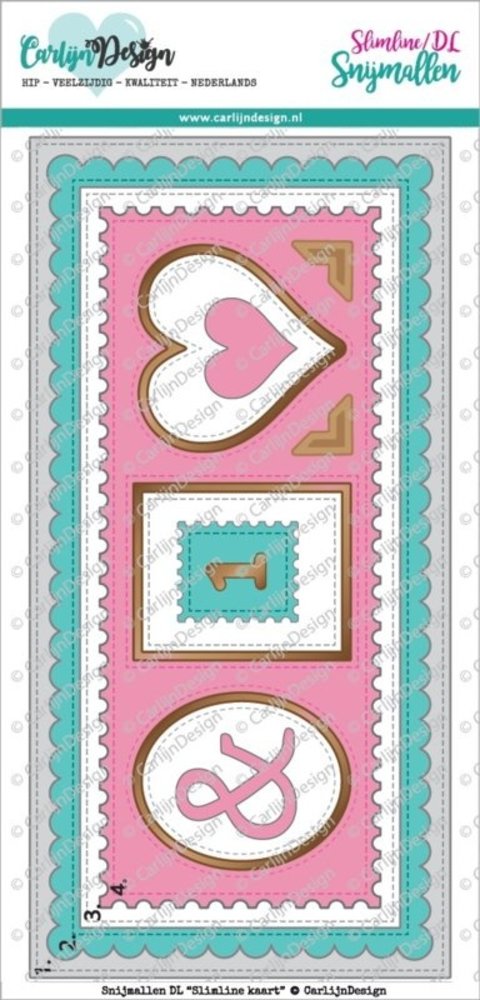 Carlijn Design Snijmal DL Slimline Kaart (CDSN-0057) Carlijn Design Snijmal DL Slimline Kaart (CDSN-0057)