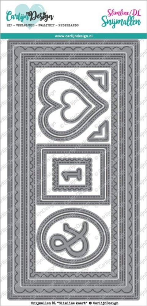 Carlijn Design Snijmal DL Slimline Kaart (CDSN-0057) Carlijn Design Snijmal DL Slimline Kaart (CDSN-0057)