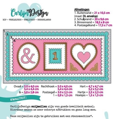 Carlijn Design Snijmal DL Slimline Kaart (CDSN-0057) Carlijn Design Snijmal DL Slimline Kaart (CDSN-0057)