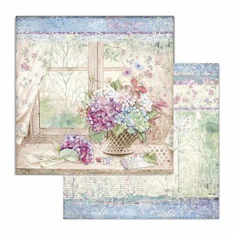 Stamperia Hortensia 12x12 Inch Paper Pack (SBBL72) Stamperia Hortensia 12x12 Inch Paper Pack (SBBL72)