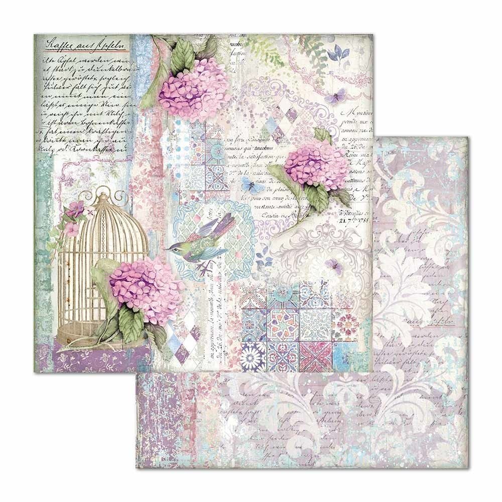 Stamperia Hortensia 12x12 Inch Paper Pack (SBBL72) Stamperia Hortensia 12x12 Inch Paper Pack (SBBL72)