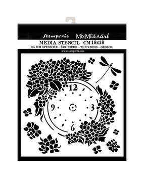 Stamperia Media Stencil Clock (KSTDQ41) Stamperia Media Stencil Clock (KSTDQ41)
