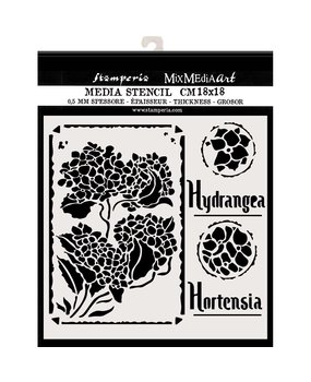 Stamperia Media Stencil Hortensia Frames (KSTDQ44)