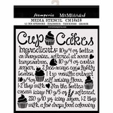 Stamperia Media Stencil Cupcake (KSTDQ60)